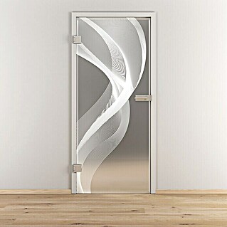 Diamond Doors Glasdrehtür 636 (959 x 1.972 mm, DIN Anschlag: Links, Einscheibensicherheitsglas (ESG), Mattglas)