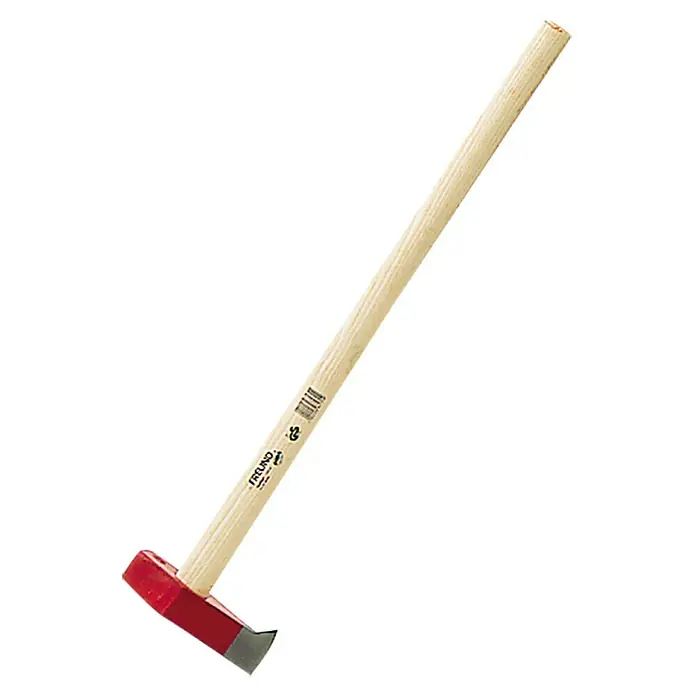 Freund Victoria Maza con cuña - Peso cabezal: 3.000 g - Mazo divisor con cabeza roja y mango de madera clara para partir madera fácilmente.