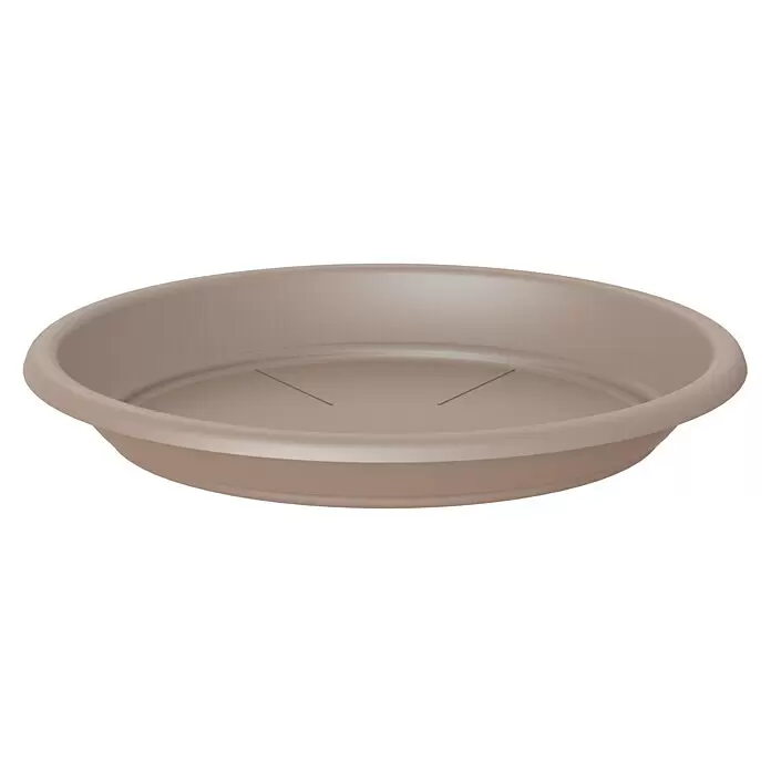 Artevasi Blumentopf-Untersetzer - Außenmaß (Ø x H): 55 x 7,3 cm, Kunststoff, Taupe - Beiger, runder Untersetzer aus Kunststoff für Blumentöpfe.
