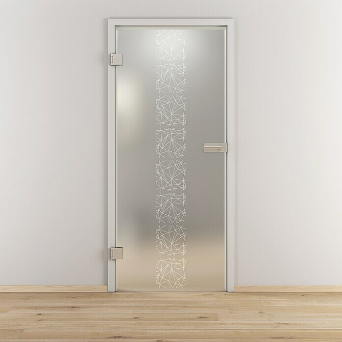 Diamond Doors Glasdrehtür 504 (959 x 1.972 mm, DIN Anschlag: Links, Milchglas) | BAUHAUS