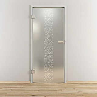 Diamond Doors Glasdrehtür 504 (959 x 1.972 mm, DIN Anschlag: Links, Milchglas)