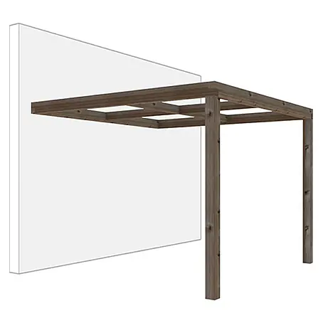 Pérgola adosada Cubik
