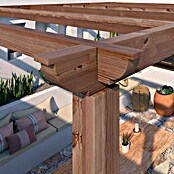 Pérgola Clasic Pie Natural (L x An x Al: 300 x 300 x 250 cm, Natural)