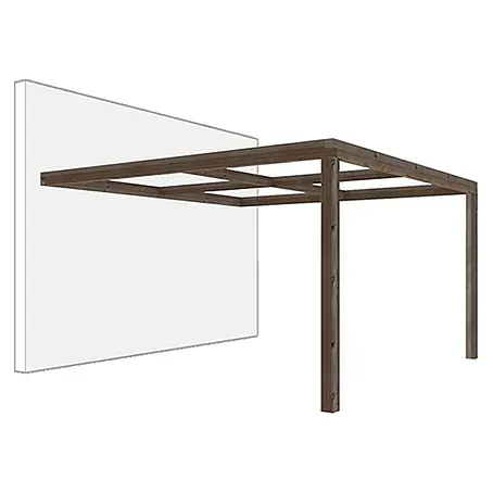 Pérgola adosada Cubik