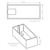 Ottofond Wannenträger Suez (Passend für: Ottofond Badewanne Suez 170 x 80 cm)