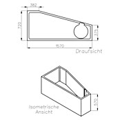 Ottofond Badewannenträger Bari Mod. A (Passend für: Badewanne Bari A 160 x 75 cm)