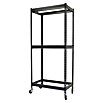 Simonrack Simonclothing Estantería metálica Forte Double Mobile (Al x An x Pr: 307,5 x 150 x 75 cm, Capacidad de carga: 90 kg, Número de baldas: 3 ud., Inserción, Gris) | BAUHAUS