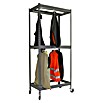 Simonrack Simonclothing Estantería metálica Forte Double Mobile (Al x An x Pr: 307,5 x 150 x 75 cm, Capacidad de carga: 90 kg, Número de baldas: 3 ud., Inserción, Gris) | BAUHAUS