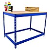 Simonrack Simonwork Banco de trabajo Basic 1 (L x An: 90 x 150 cm, Altura de trabajo: 90 cm, Carga soportada: 400 kg, Azul) | BAUHAUS