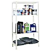 Simonrack Simonclick Metallregal Ecoclick (H x B x T: 150 x 90 x 30 cm, Traglast pro Boden: 70 kg, Anzahl Böden: 4 Stk., Stecken, Weiß) | BAUHAUS