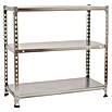 Simonrack Simonclick Metallregal (L x B x H: 30 x 110 x 90 cm, Traglast: 70 kg/Boden, Anzahl Böden: 3 Stk., Silber)