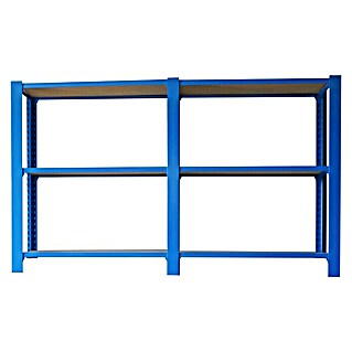 Simonrack Officlick Set de estanterías Wood (Al x An x Pr: 100 x 90 x 40 cm, Azul/MDF, 2 pzs.)