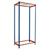 Simonrack Simonclothing Estantería metálica Click Single (Al x An x Pr: 200 x 120 x 50 cm, Número de baldas: 2 ud., Atornillado, Azul/Naranja) | BAUHAUS