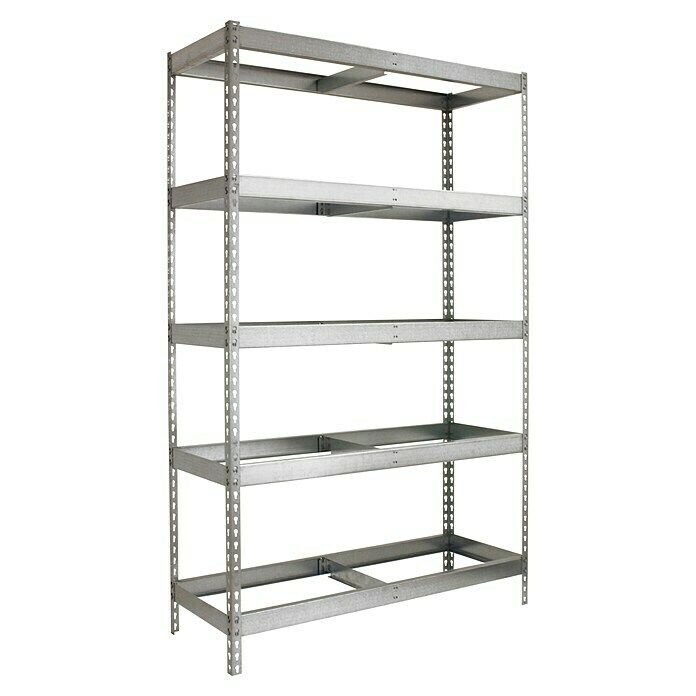 Simonrack Simonforte Estantería para cargas pesadas (Al x An x Pr: 200 x 240 x 45 cm, Número de baldas: 5 ud., Inserción, Galvanizado, Capacidad de carga por balda: 400 kg) | BAUHAUS