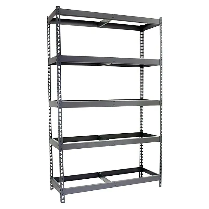 Simonrack Simonforte Estantería para cargas pesadas - Al x An x Pr: 200 x 150 x 90 cm, Número de baldas: 5 ud., Inserción, Gris, Capacidad de carga por balda: 600 kg - Estantería resistente de color gris con cinco niveles para almacenamiento y organización en taller o almacén.