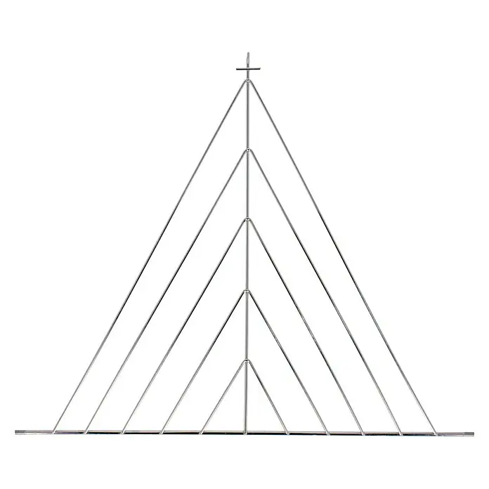 Ersatzgitter - Passend für: Kingstone Kugelgrill Bullet 66 - Weihnachtspyramide aus silberfarbenem Metall mit modernem Design, ideal als festliche Dekoration für die Weihnachtszeit.