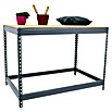 Simonrack Simonwork Banco de trabajo Basic 1 (L x An: 75 x 150 cm, Altura de trabajo: 90 cm, Carga soportada: 400 kg, Gris) | BAUHAUS