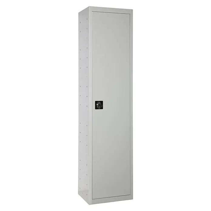 Simonrack Simonlocker Taquilla DIY Cleaning Desmontada - L x An x Al: 40 x 40 x 180 cm, Número de puertas: 1 ud. - Armario de almacenamiento gris con puerta y manija, ideal para guardar herramientas y materiales. Robusto y funcional para taller o almacén.