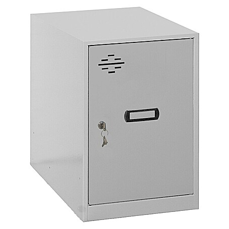 Simonrack Simonlocker Taquilla Mini Desmontada (L x An x Al: 50 x 30 x 45 cm, Gris, Número de puertas: 1 ud.)