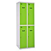 Simonrack Simonlocker Taquilla Prof. Tandem (L x An x Al: 50 x 80 x 180 cm, Gris/Verde, Número de puertas: 4 ud.) | BAUHAUS