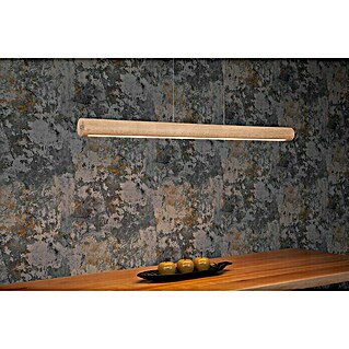 Spotlight LED-Pendelleuchte Lucas (33 W, Grau/Gebeizte Kiefer, 115 cm)