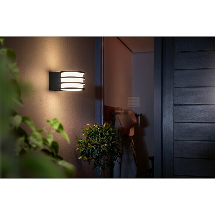 Philips Hue LED zunanja stenska svetilka  (9,5 W, 17 x 21,5 x 12,9 cm, IP44) | 3078 - Wandleuchte Outdoor | CAJA - Outdoorleuchten Hochvolt | CAJ - Outdoorleuchten | CA - Beleuchtung | C - Elektro | BAUHAUS
