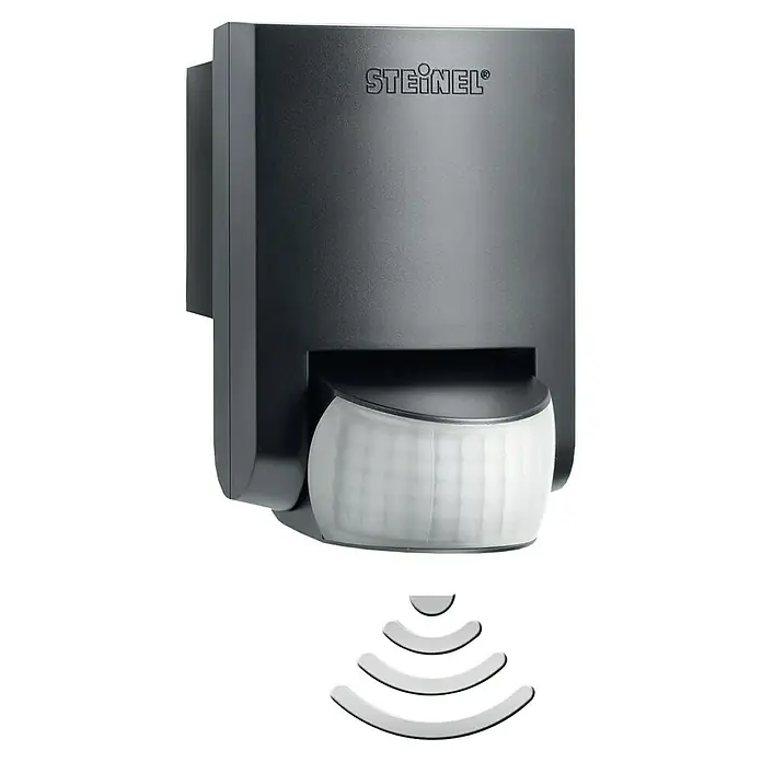 Steinel Bewegungsmelder IS 130-2 schwarz - Reichweite Sensor: 12 m, Schwarz, Erfassungswinkel Sensor: 130 °, L x B x H: 87 x 78 x 130 mm - Der Steinel Bewegungsmelder für den Außenbereich bietet zuverlässige Sicherheit und Komfort.