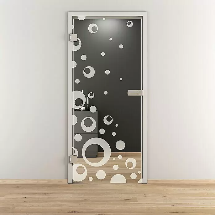 Diamond Doors Glasdrehtür 506 - 959 x 1.972 mm, DIN Anschlag: Links, Klarglas - Stimmungsaufnahme