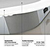 DSK Lichtspiegel Silver Sintra (45 x 70 cm) | BAUHAUS
