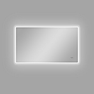 DSK LED-Lichtspiegel Silver Sintra (120 x 70 cm, Kippschalter)