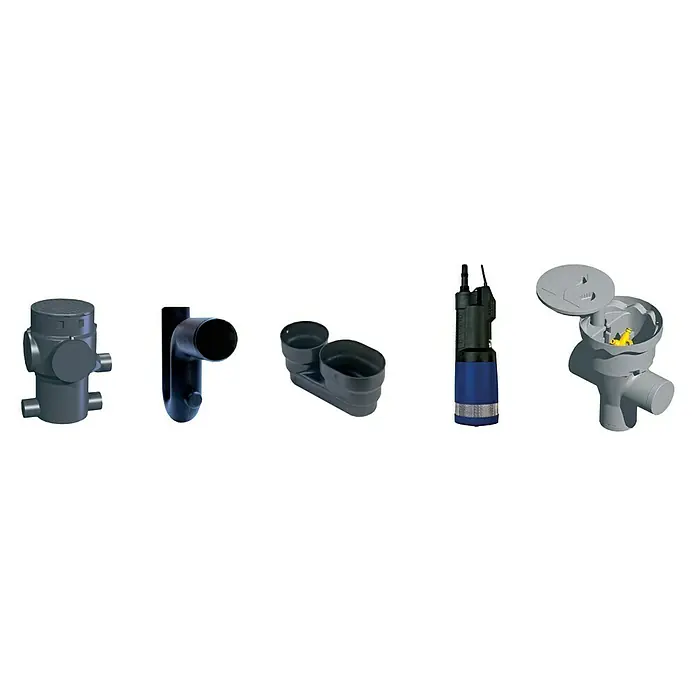 Aqua-King Entnahme-Set - Länge: 120 cm, Passend für: Aqua-King Regenwassertanks mit DN 600 - Produktabbildung von Abwasserhebeanlage, Zubehör für Abwasserentsorgung, Hebeanlage, Abscheider und Pumpe.