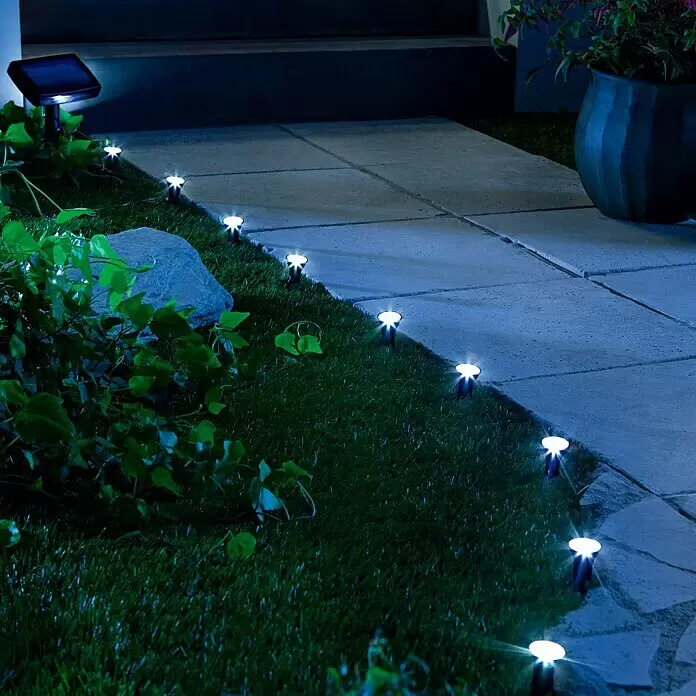BAUHAUS Solar-Lichterkette - Ø x H: 2,7 x 6,5 cm - Stimmungsaufnahme
