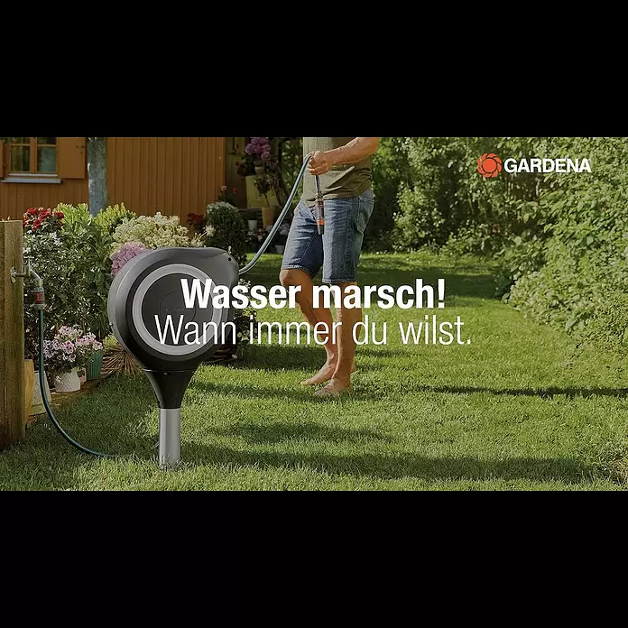 Gardena Schlauchbox RollUp S - Schlauchlänge: 15 m - Gardena Garten-Schlauchbox