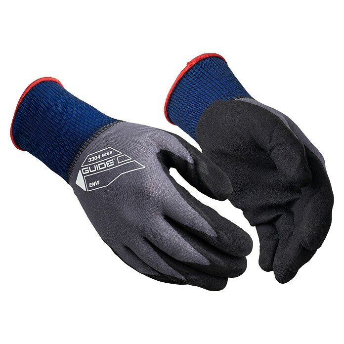 Guide Werkhandschoenen 3304 HP (Grijs/Blauw, 7) | BAUHAUS