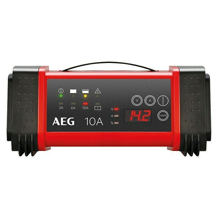 AEG Automatik-Ladegerät LT10 MicroprozessorGeeignet für: AGM-/Gel-/Blei-Säure-Batterien 12/24 V, 230 V Front View