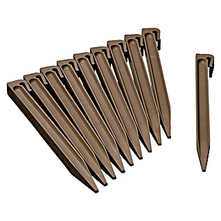 Nature Borderrand Pennen (10 st., Polyetheen (PE), Taupe)