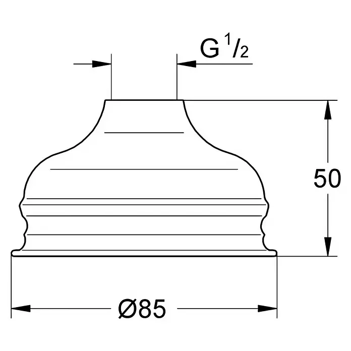 Grohe Relexa Plus KopfbrauseDurchmesser: 8,5 cm, Anzahl Funktionen: 1 Stk., Chrom