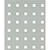 Chapa con agujeros cuadrados (L x An: 500 x 250 mm, Espesor: 0,8 mm, Aluminio, Anodizado)