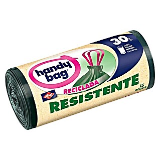 Handy bag Bolsas de basura Reciclada (Capacidad: 30 l, 15 ud., Verde)