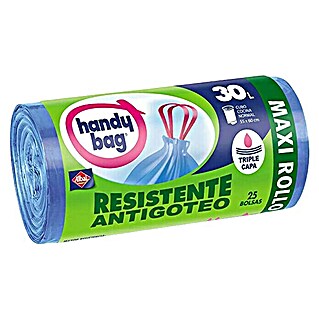 Handy bag Bolsas de basura Antigoteo Maxi (30 l, 25 ud., Azul)