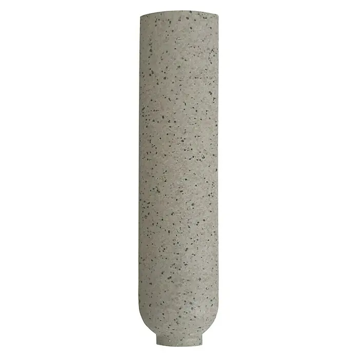 Sockelfliese Cefalu Hohlkehle Innen - 10 x 2,5 cm, Grau, Matt - Die zylindrische Filterkartusche in grau mit kleinen, dunklen Sprenkeln ist ein hochwertiges Produkt für sauberes Wasser.