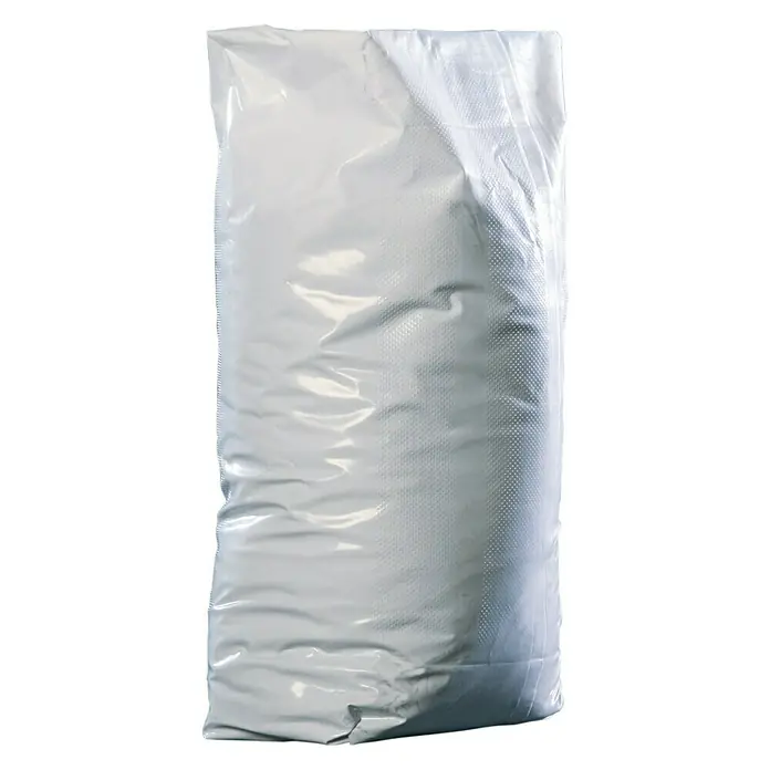 myPool Stahlwand-Pool Splash - Ø x H: 360 x 110 cm, Grau/Grau, 10.000 l - Ein großer, weißer Sack, prall gefüllt und bereit für den Transport. Ideal für Schüttgüter oder andere Materialien.