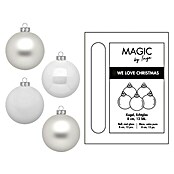 Weihnachtskugeln (Just White, Glas, Durchmesser: 8 cm, 12 Stk.) | BAUHAUS