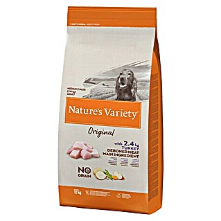 Nature's Variety Pienso seco para perros Original Medium/Max (12 kg, Pavo)