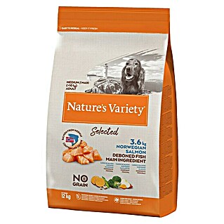 Nature's Variety Pienso seco para perros Selected Medium/Max (12 kg, Salmón)