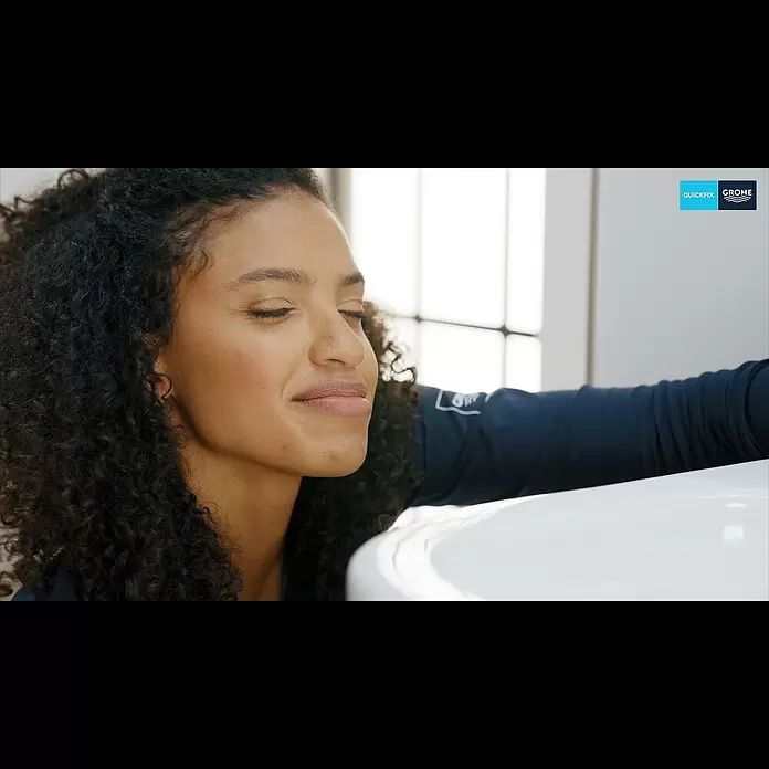 Grohe QuickFix Waschtischarmatur Start S-Size - Chrom, Glänzend - GROHE QuickFix Waschtischarmatur mit Zugstange: Produktinstallation
