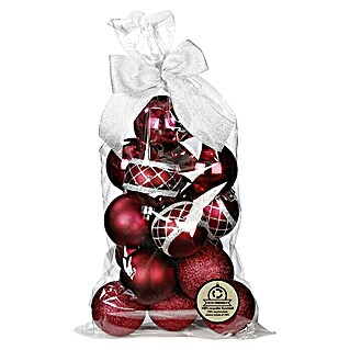 Weihnachtskugeln (Berry Kiss, Kunststoff, Durchmesser: 6 cm, 20 Stk.)