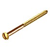 Stabilit Holzschraube (Ø x L: 5 x 60 mm, Blank, 50 Stk., Linsenkopf, Schlitz)