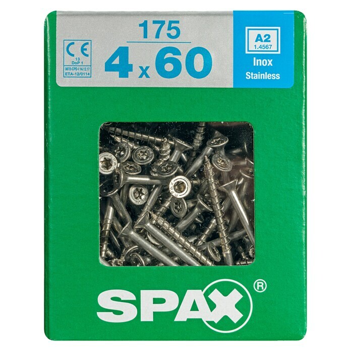 SPAX A2 ROSTFREI TRX4x60 XL 175 ST.