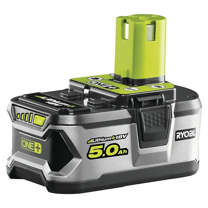 Ryobi ONE+ Akku - 18 V, 5 Ah, 2 Akkus - Ryobi ONE+ 18V 5.0Ah Lithium+ Akku für Elektrowerkzeuge, hohe Leistung und lange Laufzeit für anspruchsvolle Projekte.
